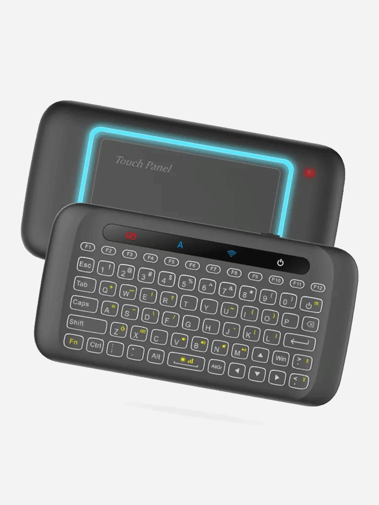 Universal Keyboard Control H20 Universal Mini Backlight Touchpad Wireless Keyboard Air Mouse ...