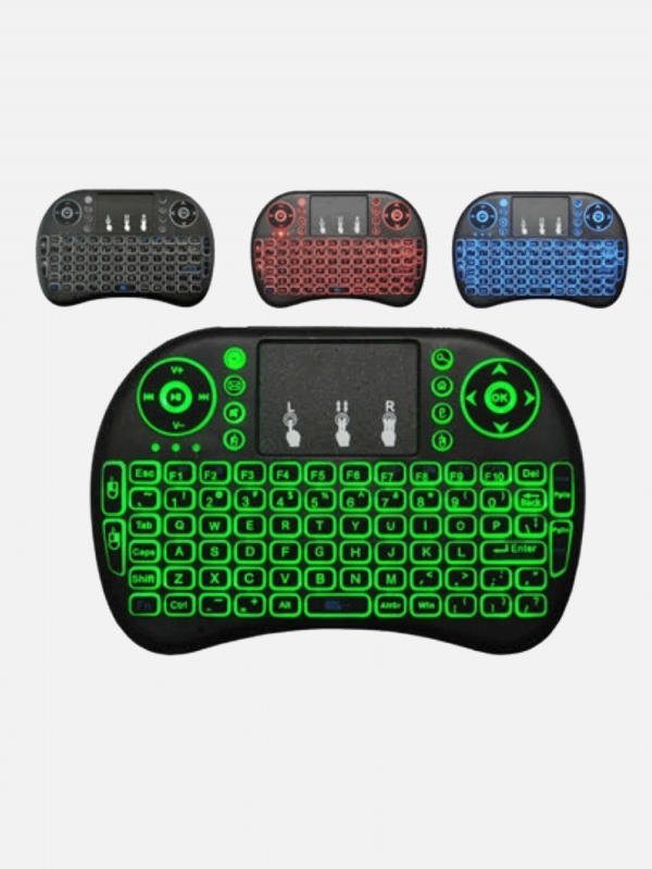 Led Touch Pad Mini Touch Pad Rf 500 Wireless With 3 Colour Backlight Keyboard Mouse ...