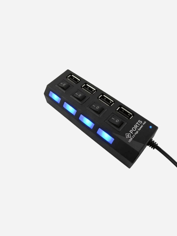 USB hub 4 Port 2.0 with Button – Fatta Fat
