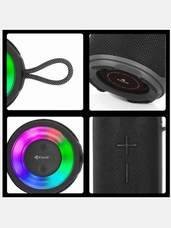 Kisonli Q28 10w Bluetooth Super Bass RGB Speaker – Fatta Fat